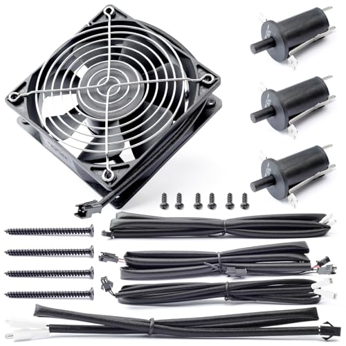 Lisnhlin 9904190040 Fan and Lid/Door Switch Kit Compatible with Masterbuilt Gravity Series 560 800 1050 Digital Charcoal Grill and Smoker Combo, Replaces Part Numbers 9904190041 9904190045