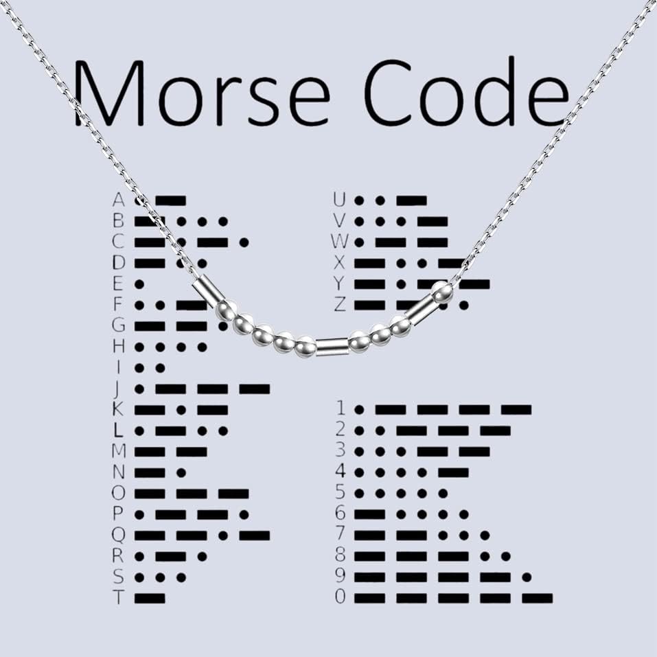 Miniatura 7 de BNQL BFF Morse Code - Collar para mejor amigo regalo de amistad regalo de cumpleaños para amigos