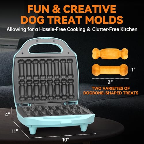 Baker's Friend - Leckerli-Herstellungsmaschine für Hunde in 2 Formen, 16 Leckerli-Formen, Geschenk für Hundeliebhaber, personalisierte Hundegeschenke, Snack-Maschine