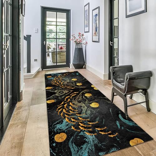 Tapis traditionnel vintage impression haute définition à envers robuste - 3