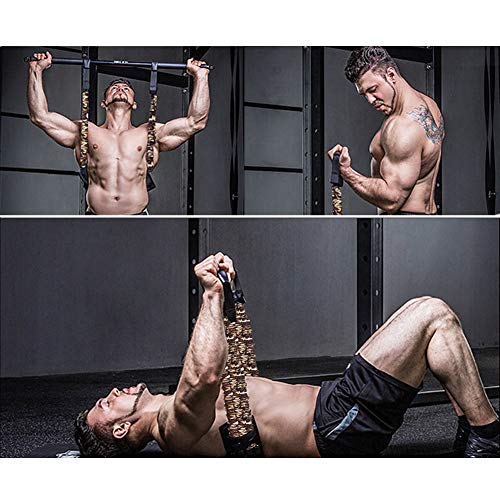 Sunsign Adjustable Bench Press Assistance Resistance Bands Removable Chest Expander with Resistance Bands,198LB(no bar)