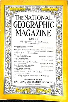Paperback National Geographic Magazine, June 1940 (Vol. 77, No. 6) Book