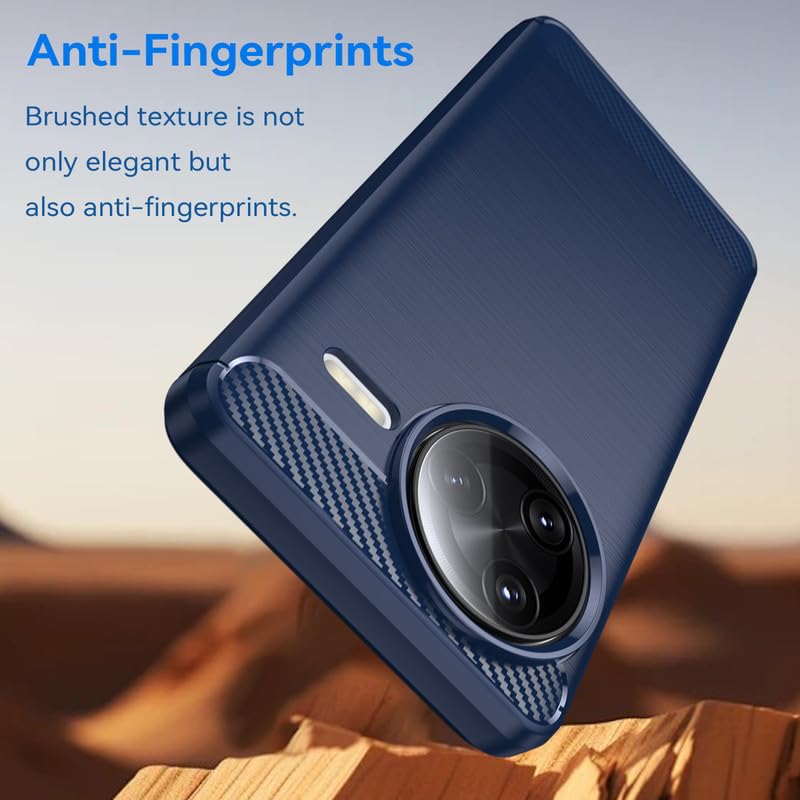 Image of Hybrid Carbon Fiber Back Case for Poco F7 Ultra (Blue)