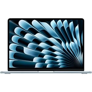 Apple 13" MacBook Air Laptop, M5 Chip mit 10‑Core CPU und 10‑Core GPU: Entwickelt für KI, 13,6" Liquid Retina Display, 24 GB, 1 TB SSD, Touch ID, WLAN 7; Himmelblau, QWERTY Tartatur