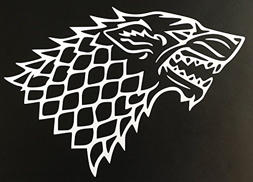 C60068 White Game of Thrones Stark Wolf 7x5