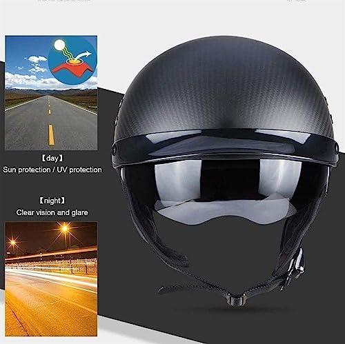 Casque de moto à profil bas taille XL pour éviter l'effet tête de champignon