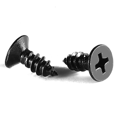 Miniatura 9 de Tornillos para madera # 6 x 3/8 pulgadas, 100 unidades, 18-8 (304), tornillos de acero inoxidable Phillips de cabeza plana, tornillos autorroscantes