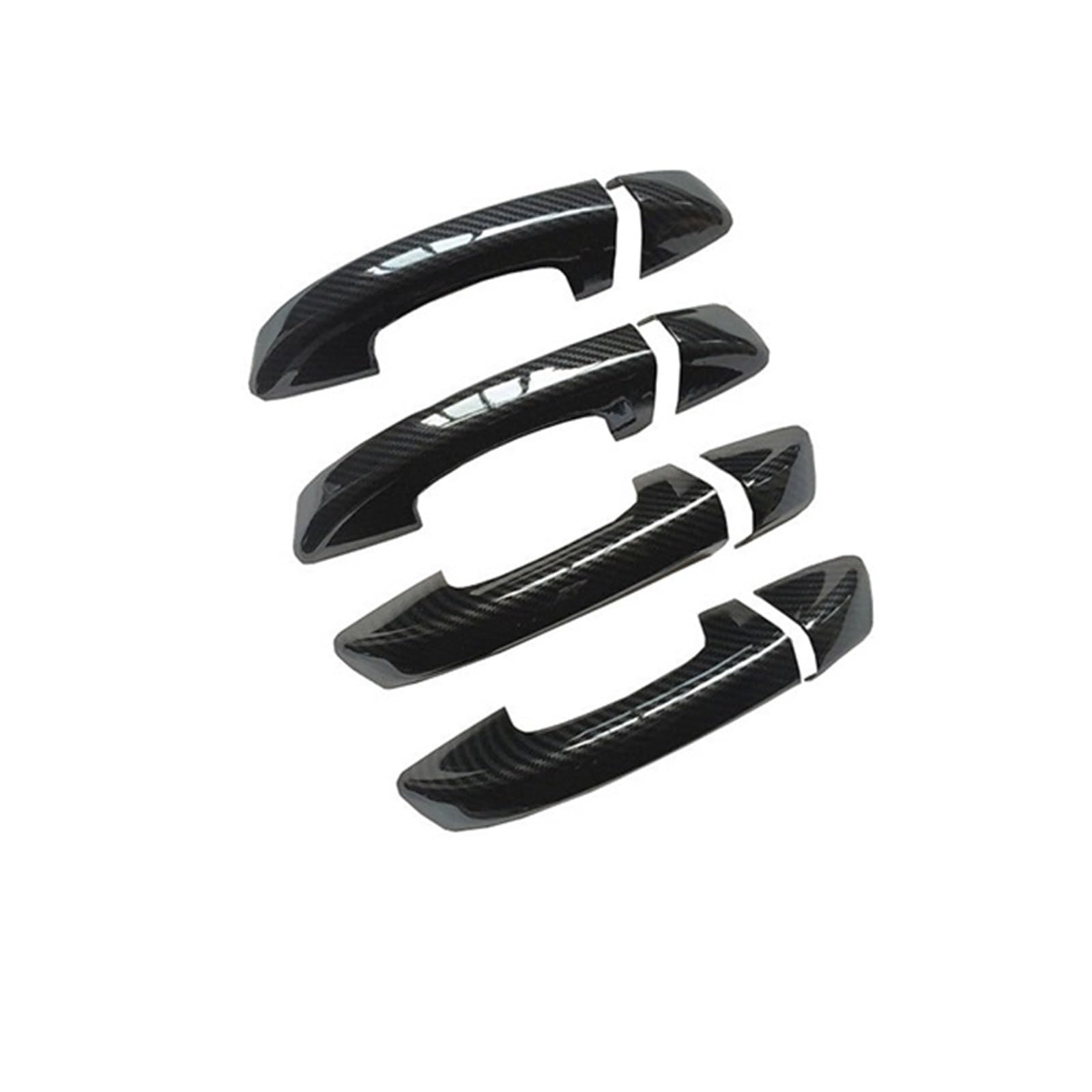 Drezzo Car Exterior Door Handle for Skoda for Superb 2009-2013 Black Chrome Car Door Handle Cover Trim Sticker