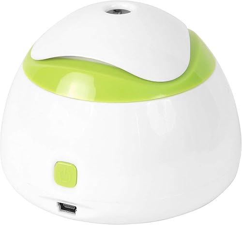 HealthSmart Travel Mate - Humidificador de viaje compacto con ultrasonido personal pequeño y personal con niebla de aire fría USB alivio para piel