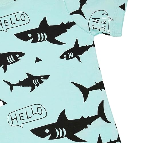 Image of Be Awara Kids Printed Half Sleeves T-shirt & Shorts Clothing Sets, 100% Cotton Soft Unisex Cord Set, Comfortable Wear for Kids With Cool Prints, Everyday Casual Wear for Boys & Girls