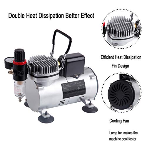 TIMBERTECH ABPST07 Quiet Airbrush Compressor
