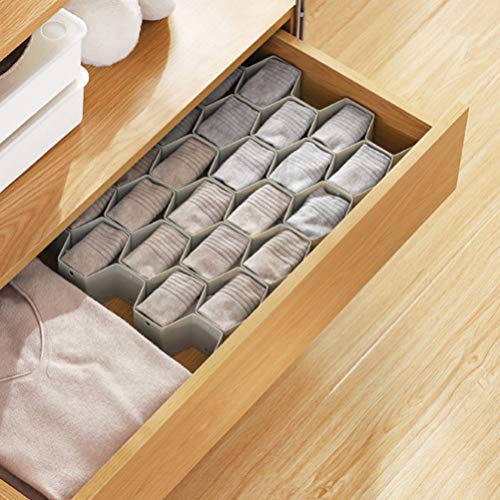 CLISPEED Organizador de Gaveta Favo de Mel para Meias Cuecas Sutiãs Calcinhas Roupas de Bebê Gaveta