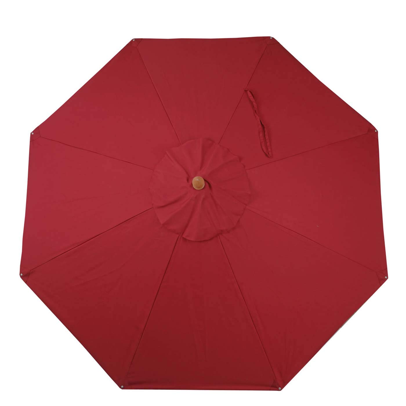 Mendler Wymienny pokrowiec do gastronomii drewniany parasol przeciwsłoneczny HWC-C57, pokrowiec na parasol przeciwsłoneczny, okrągły, Ø 4 m, poliester, 3 kg, bordowy