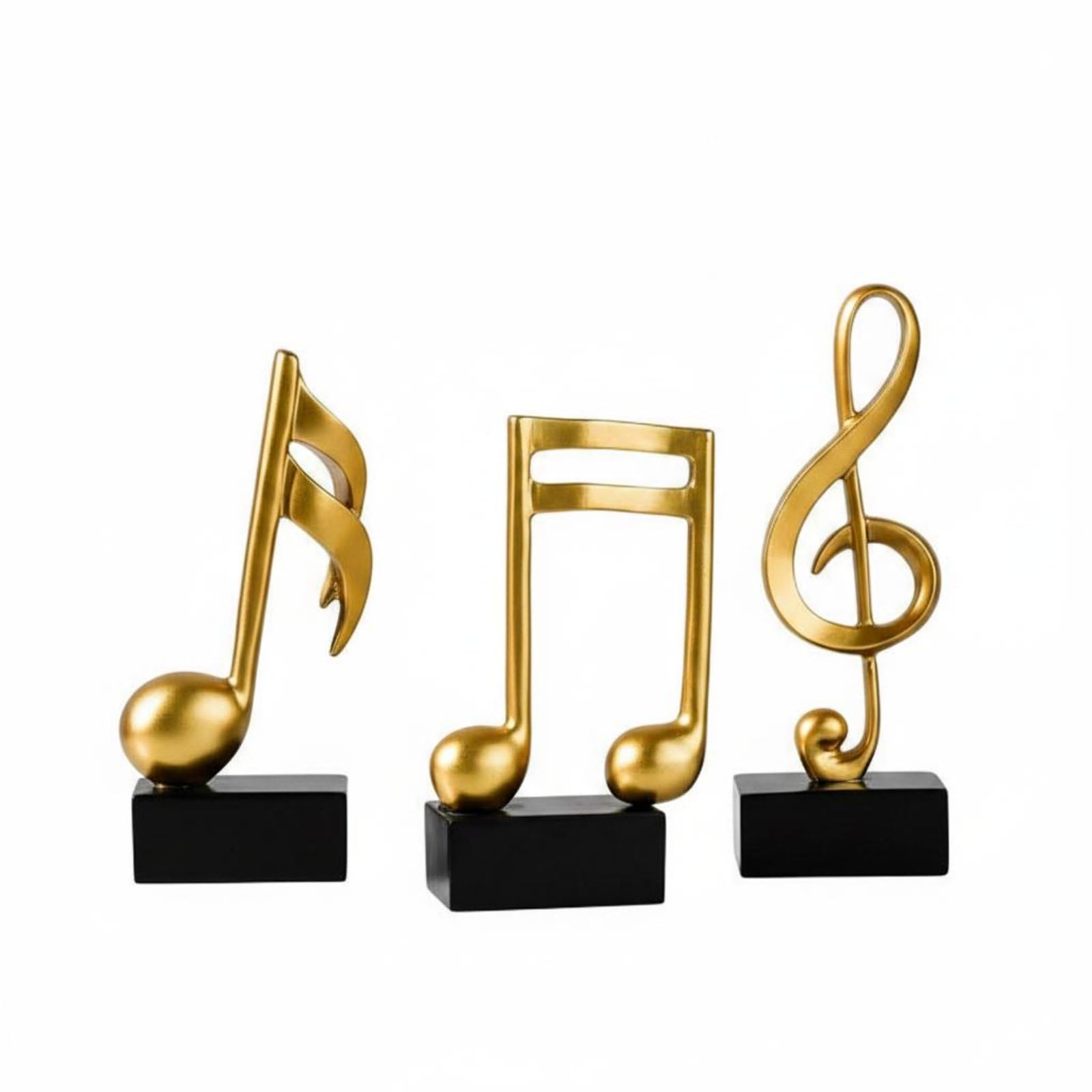 Sculpture note de musique en résine statue silhouette moderne art décoration bureau