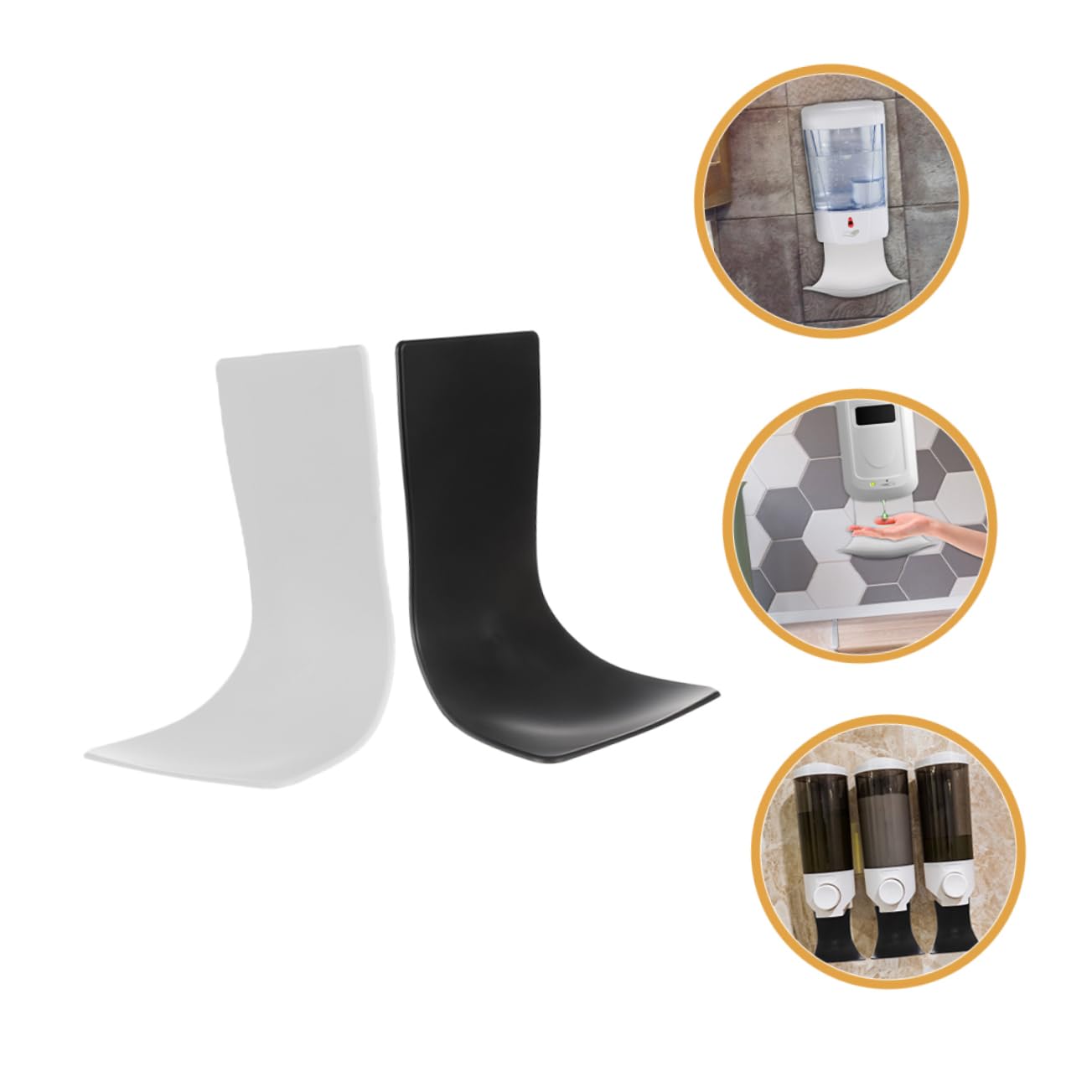 Ciieeo Lot De 2 Distributeurs De Muraux Adaptés À La Maison Et Au Bureau 2 Pièces X 2
