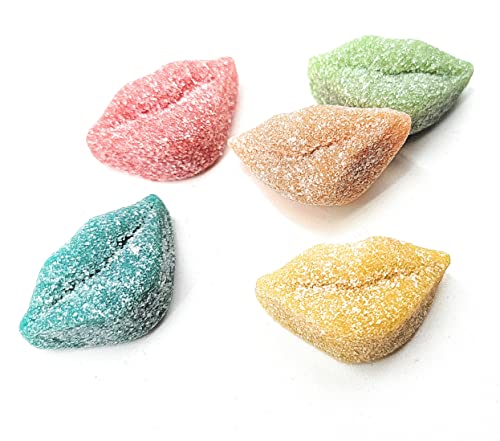 Trolli Sour Brite Gummy Candy Mix - Trolli Sour Brite Very Berry Knockout Hearts, Trolli Sour Brite Lips And Trolli Strawberry Puffs Gummy Candy Assorted (4 Pound) #TOP6