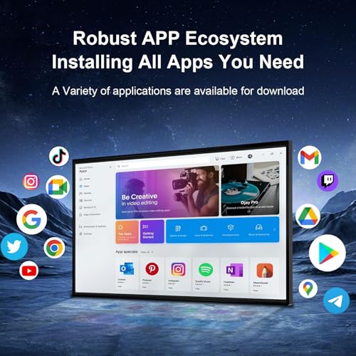 Image of Smart Board, 49 inch Digital Whiteboard with 8-Core CPU, Electronic Smartboard for Classroom Office Home, Screen Mirroring from Android 12 and iOS for Live Streaming (Board Only)