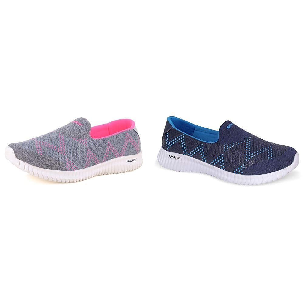 sparx Womens SL 123 | Enhanced Durability & Soft Cushion | Grey, Blue Running Shoe - 7 UK-picture-25