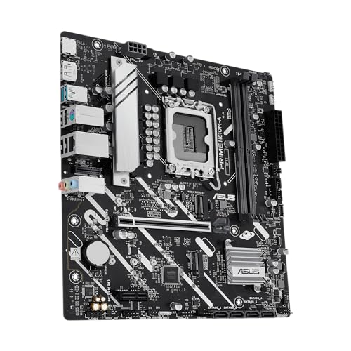 Image of ASUS Prime H810M-A-CSM Intel H810 LGA 1851 mATX Motherboard, 6+1+1+1 Discrete MOS, DDR5, PCIe 4.0, 2xM.2 Slots, Intel 1Gb Ethernet, DisplayPort, HDMI, USB 10Gbps, Front USB 5Gbps Type-C