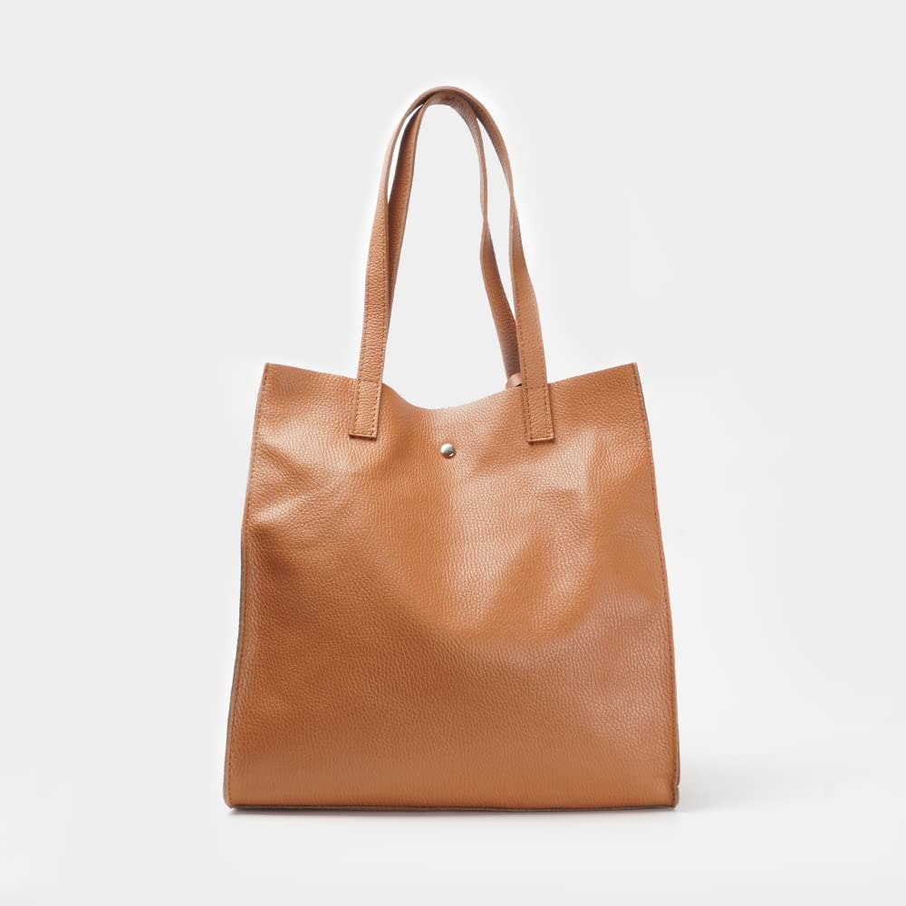 1990s Bolso shopper mujer de piel para personalizar tote grande con neceser dentro regalo mujer