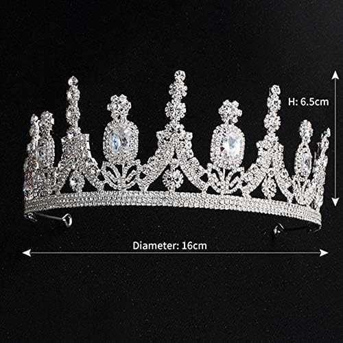 crown, Elegant Vintage Baroque Queen King Bride Tiara Bridal Wedding Tiaras and Crowns Hair Jewelry Accessories