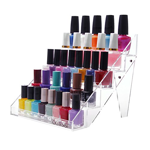 CICI&SISI Nail Polish Table Rack Shelf Display High Heel Screwless Design Easy to Assemble