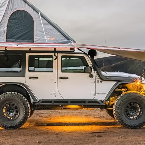 Estribos para Jeep Wrangler JK 2007-2018 Negro Acero miniatura 3