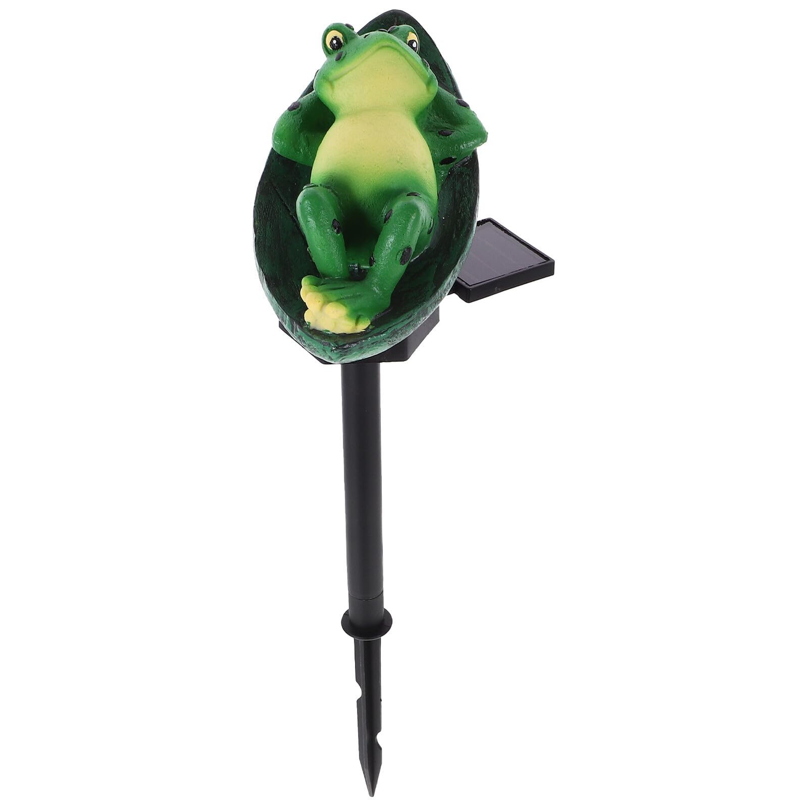 Sewroro Lámpara Solar para Jardín Estaca Forma de Rana Luz LED Solar para Césped Resistente al Agua Decoración Exterior para Patios y Jardines