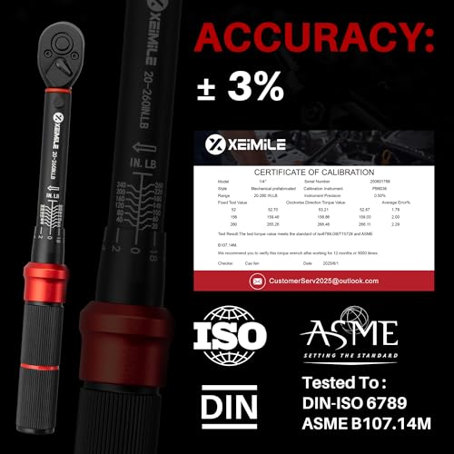 XEIMILE 52Pcs Torque Wrench Set