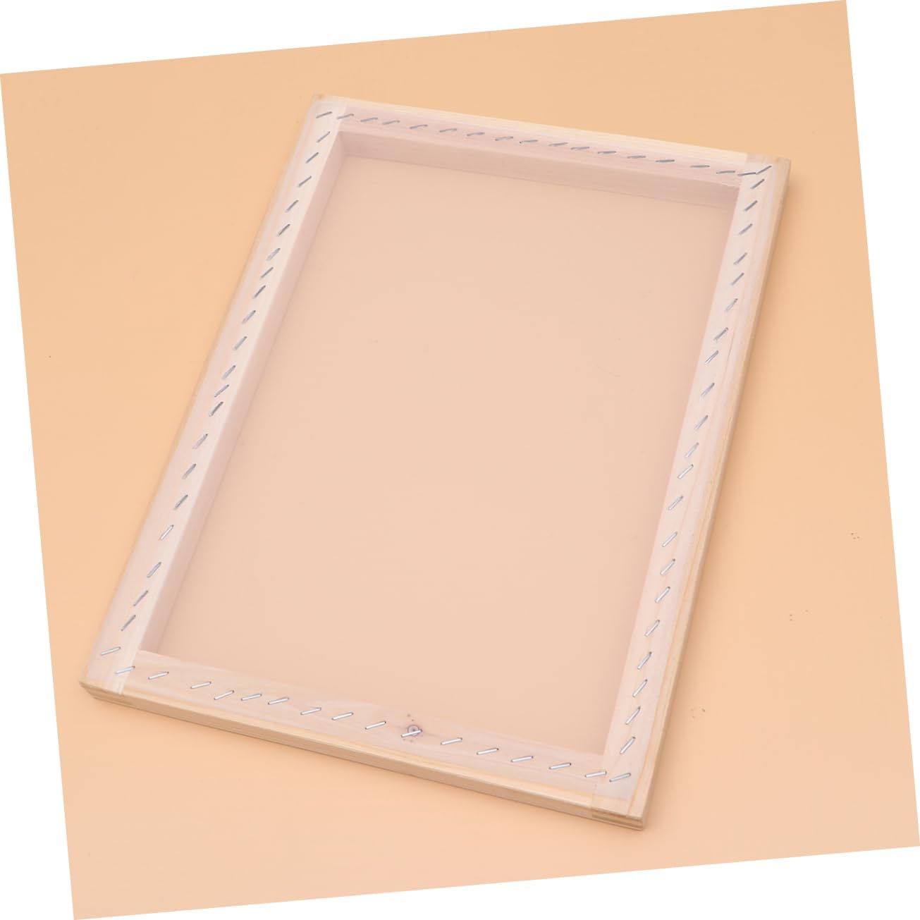 Uonlytech 1Set Silk Screen Printing Complete DIY Kit with Frame Squeegee Scraper Inkjet Transparency Film and Mask Tape for Craft Projects and Pattern Transfer