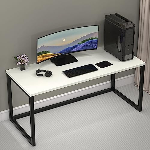 Image of Honey Touch Lizon Metal & Wood Workstation Desk for Home Office | Modern Computer Table for PC, Laptop & WFH | Minimalistic Study Desk with Strong Frame