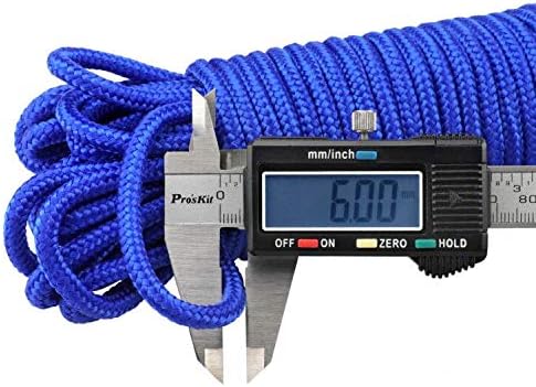 G2PLUS 30M Multi-functional Nylon Rope, 6MM Thick Heavy Duty Hanging Cord String, Traction Tying Rope for Camping Outdoor Garden