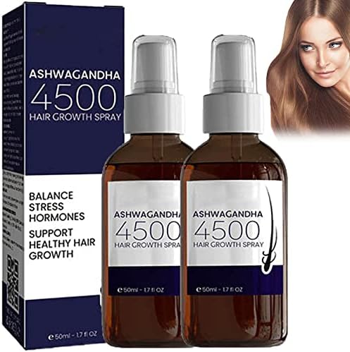 Blusoms Hairgrowth Formula Serum Spray, Blusoms 4500 Hair Growth Spray, Blusoms Hairgrowth Serum for Dry, Frizzy, Damaged Hair for Men and Women (2 Bottles)
