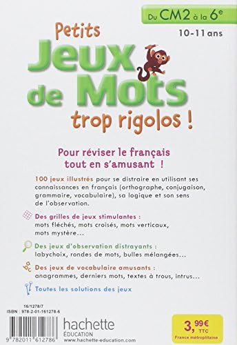 Petits Jeux De Mots Trop Rigolos Du Cm2 A La 6e Berger Eric Collectif Amazon Com Books Petits Jeux De Mots Trop Rigolos Du Cm2 A La 6e Berger Eric Collectif Amazon Com Books