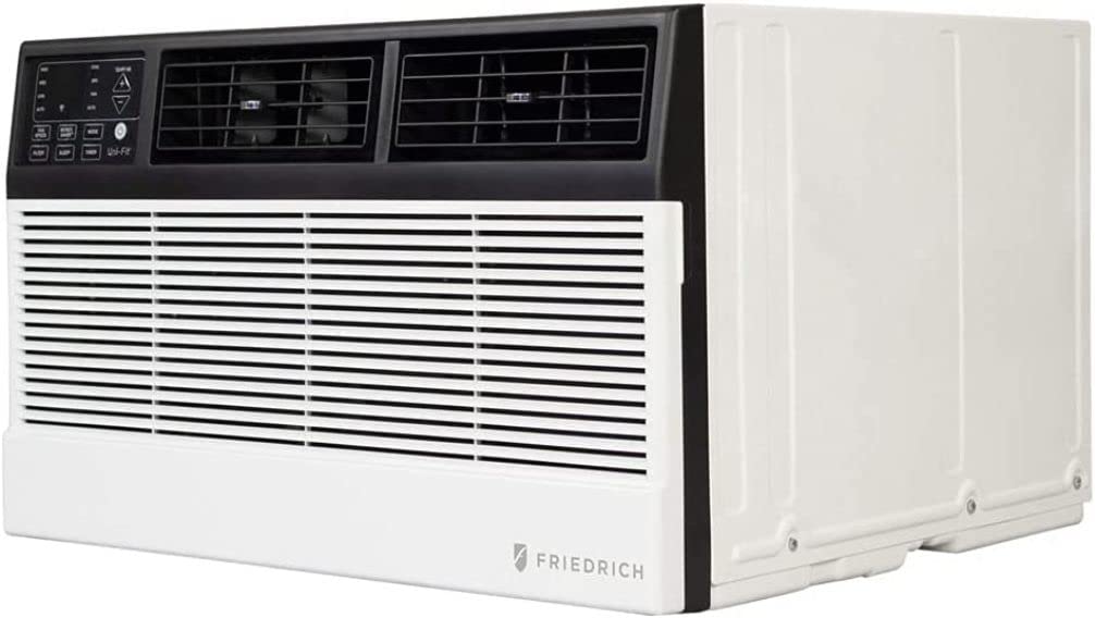 Side view of the Friedrich Uni-Fit air conditioner, showing its depth.