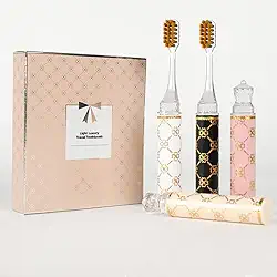 Conjunto de escovas de dentes dobráveis para viagem, cabeça compacta, mini escova de dentes com estojo para escova de dentes, escovas de dentes de viagem de cerdas macias para adultos (alça