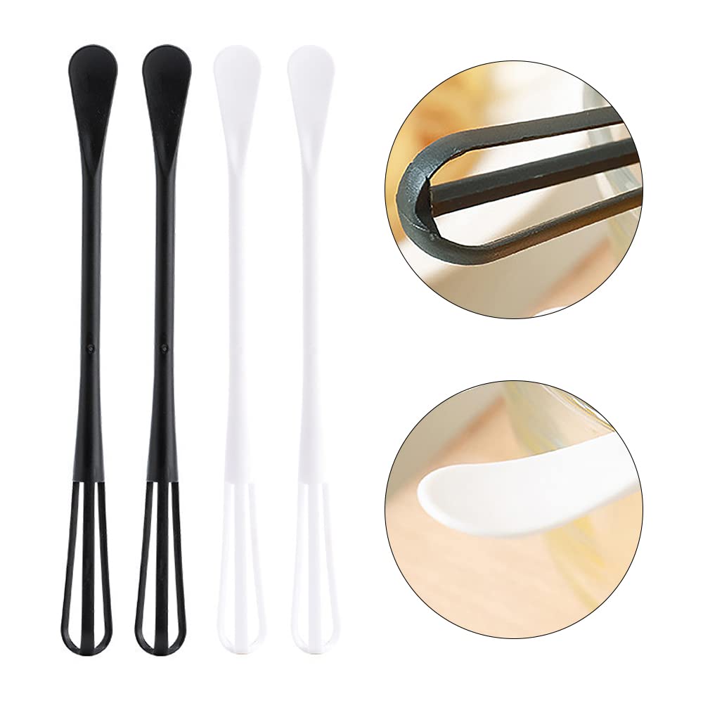 Set Di 4 Mini Fruste Da Cucina A Filo: Fruste A Palloncino In Plastica Per Uova E Salse, 22cm