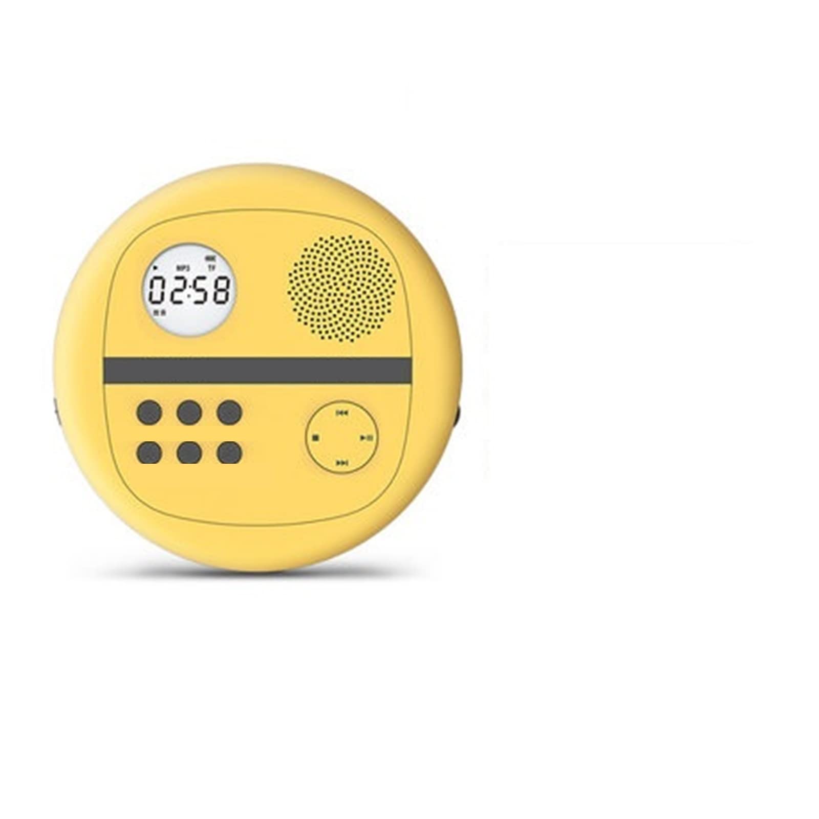 Lettore DVD portatile, Lettore Cd Ripetitore CD portatile Dvd Mp3 Studente domestico Ascolto(Yellow)