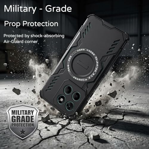 Image of ShieldTech Back Cover Case for Motorola Moto Edge 60 Pro 5G | 360 Protection Mobile Phone Case Mag-Safe | Motorola Edge 60 Pro Back Case | Moto Edge 60Pro Back Case - Black TPU+PC