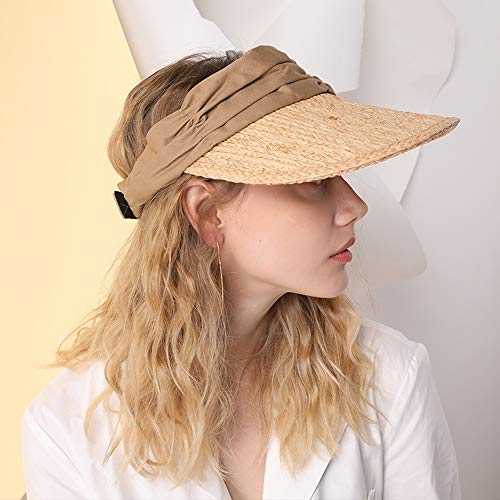 Chapeau de plage en paille pour femme idéal pour les vacances et les voyages au soleil