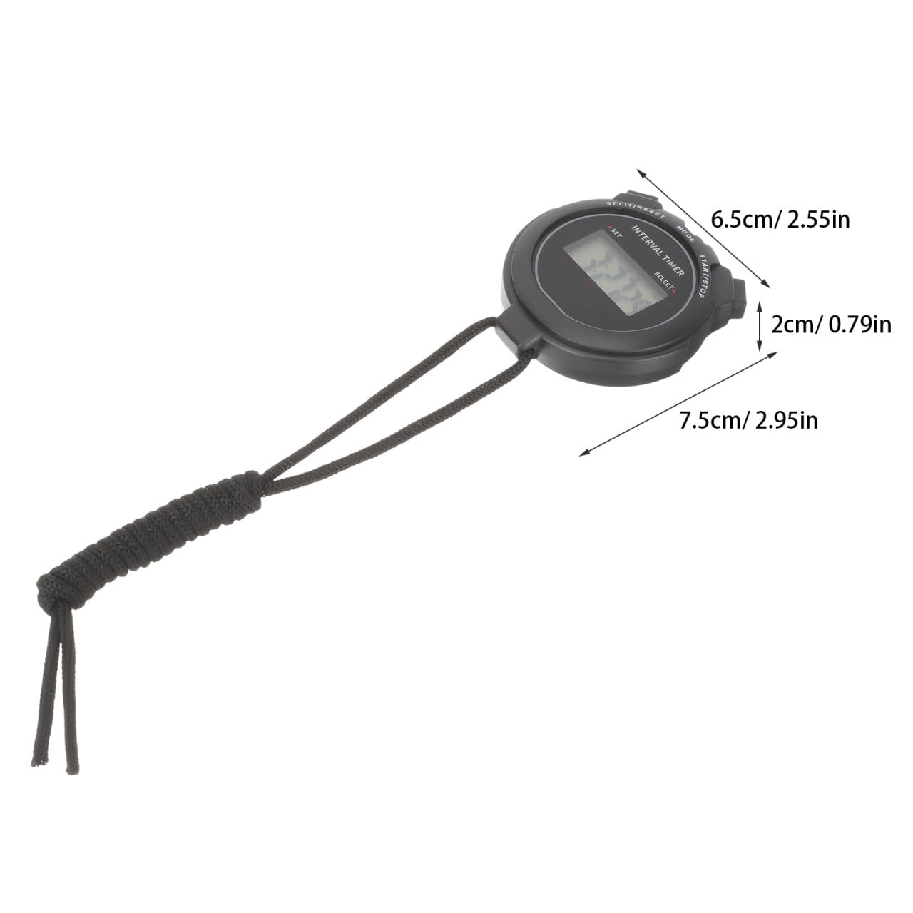 Toyvian 5 Pezzi Timer impermeabile cronometro all'aperto sport portatile corsa fermare gli orologi fermare il timer dell'orologio cronometri Stop Owatch con lettere rosse AbS
