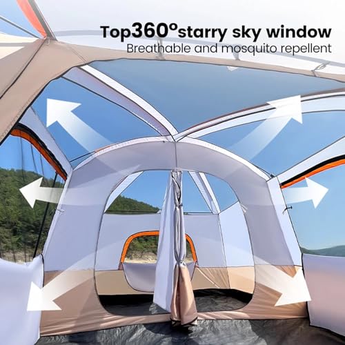 Carpa Yurt para Camping Familiar, 4 Temporadas, 5-6 Personas miniatura 7