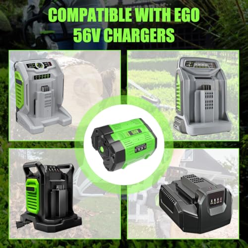 Image of 1Pack 7.5Ah 56Volt Battery Replacement for EGO Battery(Green) | Compatible with EGO 56V BA1400T BA2800T BA4200T BA2240 Battery Power Tools
