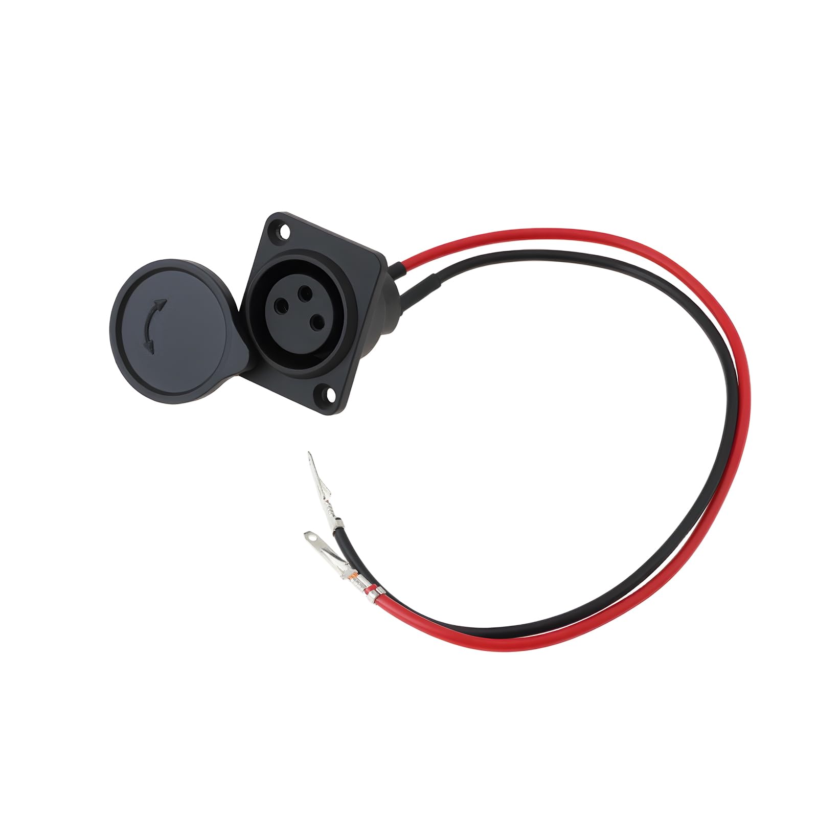 eMagTech 2 Wires 3 Position Scooter XLR Charging Port Socket Compatible with Currie GT Compatible with Schwinn