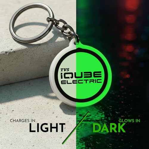 Image of Mi Glow Store Glow in Dark Keychain for Bike Men | Gift for Man | Bike Accessories | Charges in Light Glows in Dark | Key chain for Bike