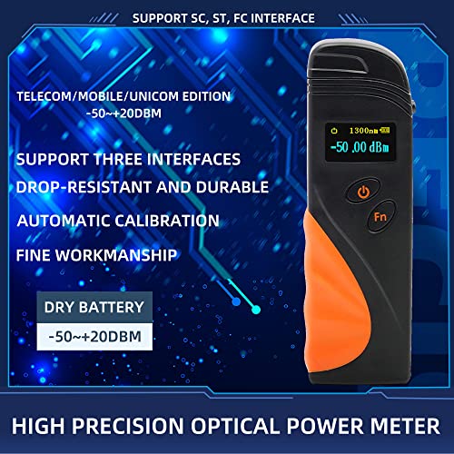 Image of FTTH Mini Clamshell Fiber Cable tester Optical Power Meter KTM50 Power measurement range -50 ~ + 20 dBm
