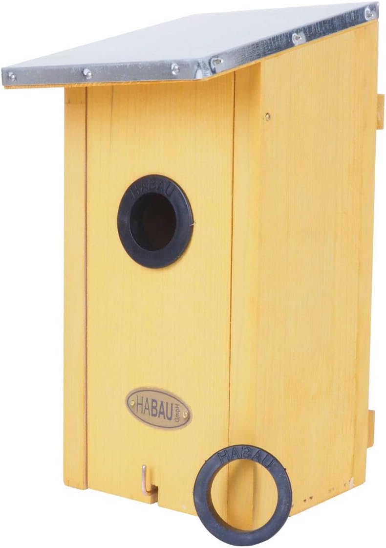 Habau 2975 Nest Box with Zinc-Plated Tin Roof