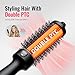Thermal Brush,Lena 1.5 Inch All-in-1 Heated Round Brush with Titanium Barrel-Infrared&Negative Ion Technology,Smooth,Frizz-Free Styling Tool,5 Heat Settings,LED Display,Black