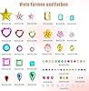 3165pcs Gem Stickers Crystal Crafts - self-Adhesive Stickers, Sticker Earrings, Children's Craft Supplies, Stickers in Various Shapes and Sizes. #1