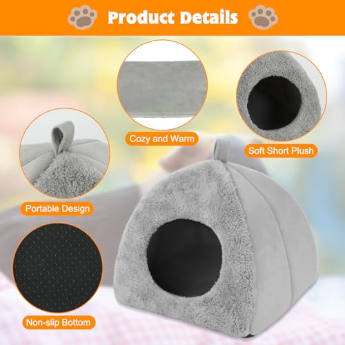 Image of BWOGUE Guinea Pig House Bed Cozy Hamster Cave Large Hideout for Dwarf Rabbits Hedgehog Bearded Dragon Winter Nest Hamster Cage Accessories